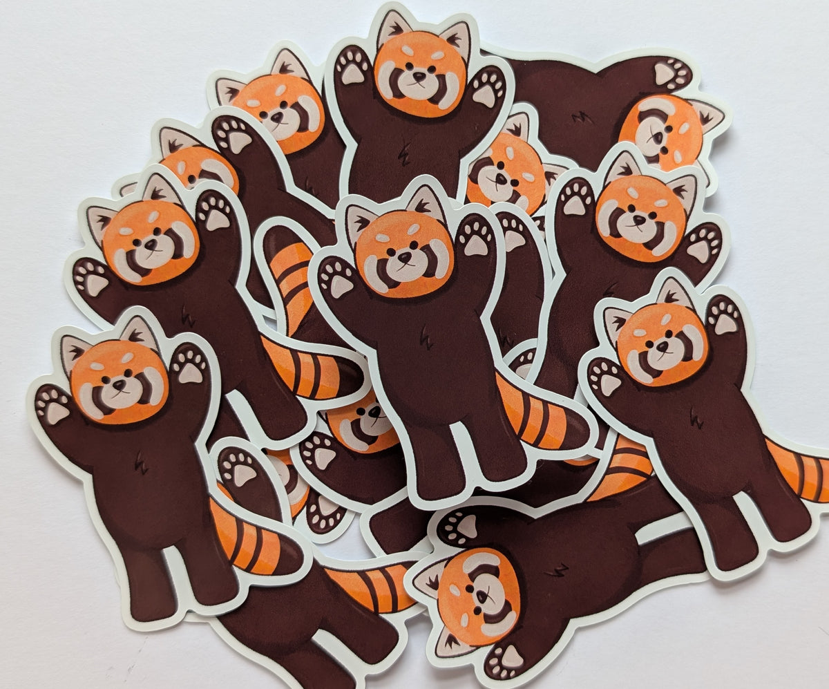 Silly Red Panda Sticker