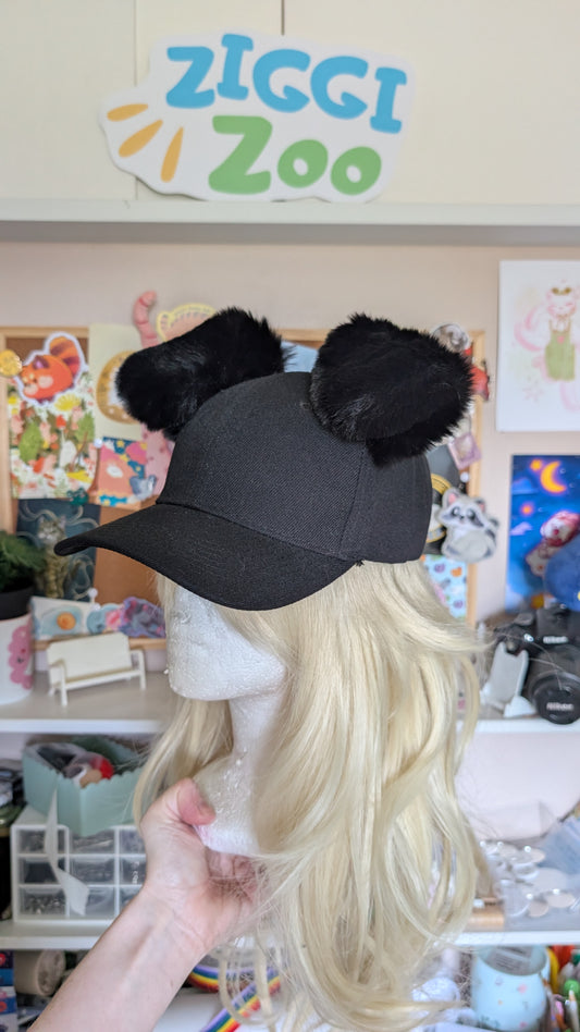 Black Puppy Baseball Cap
