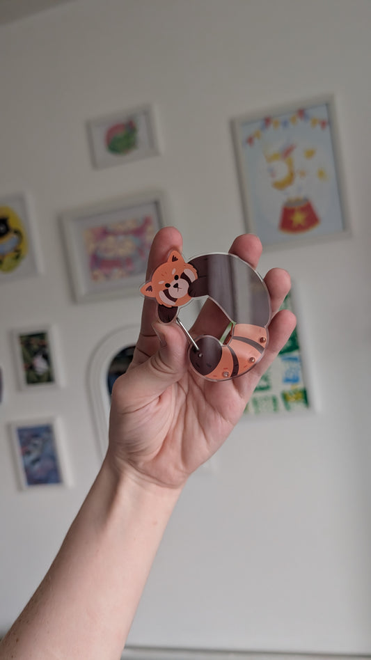 Red Panda Carabiner Charm Holder