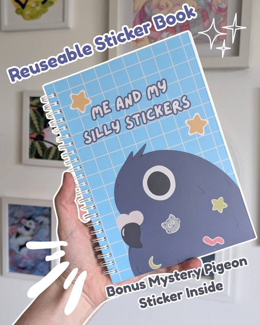 Reusable  Pigeon Sticker Book