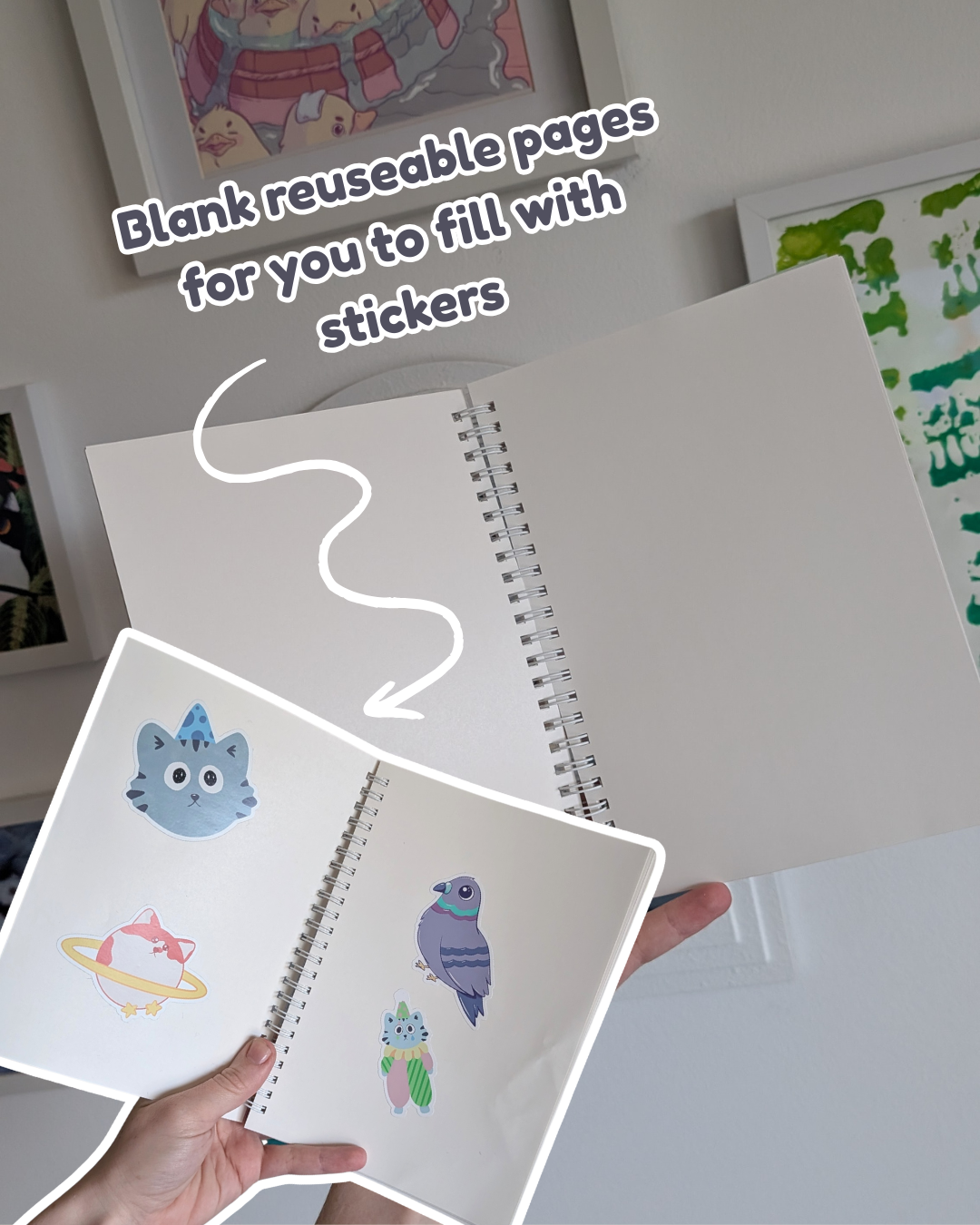 Reusable  Pigeon Sticker Book