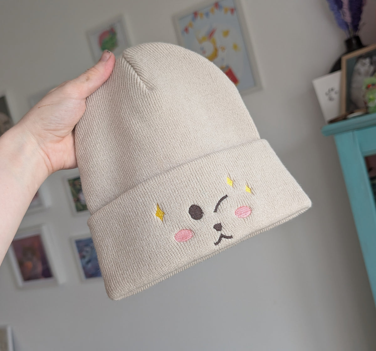 Cute Cat Face Beanie