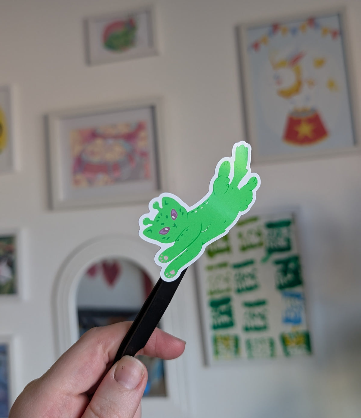 Alien Cat Cute Sticker