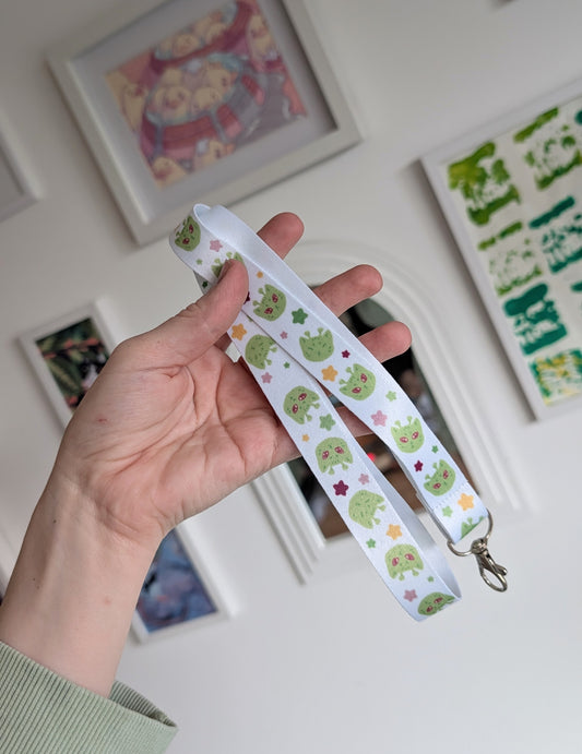 Alien Cat Lanyard ID Holder