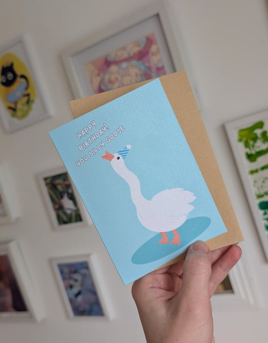 Silly Goose Birthday Greeting Card
