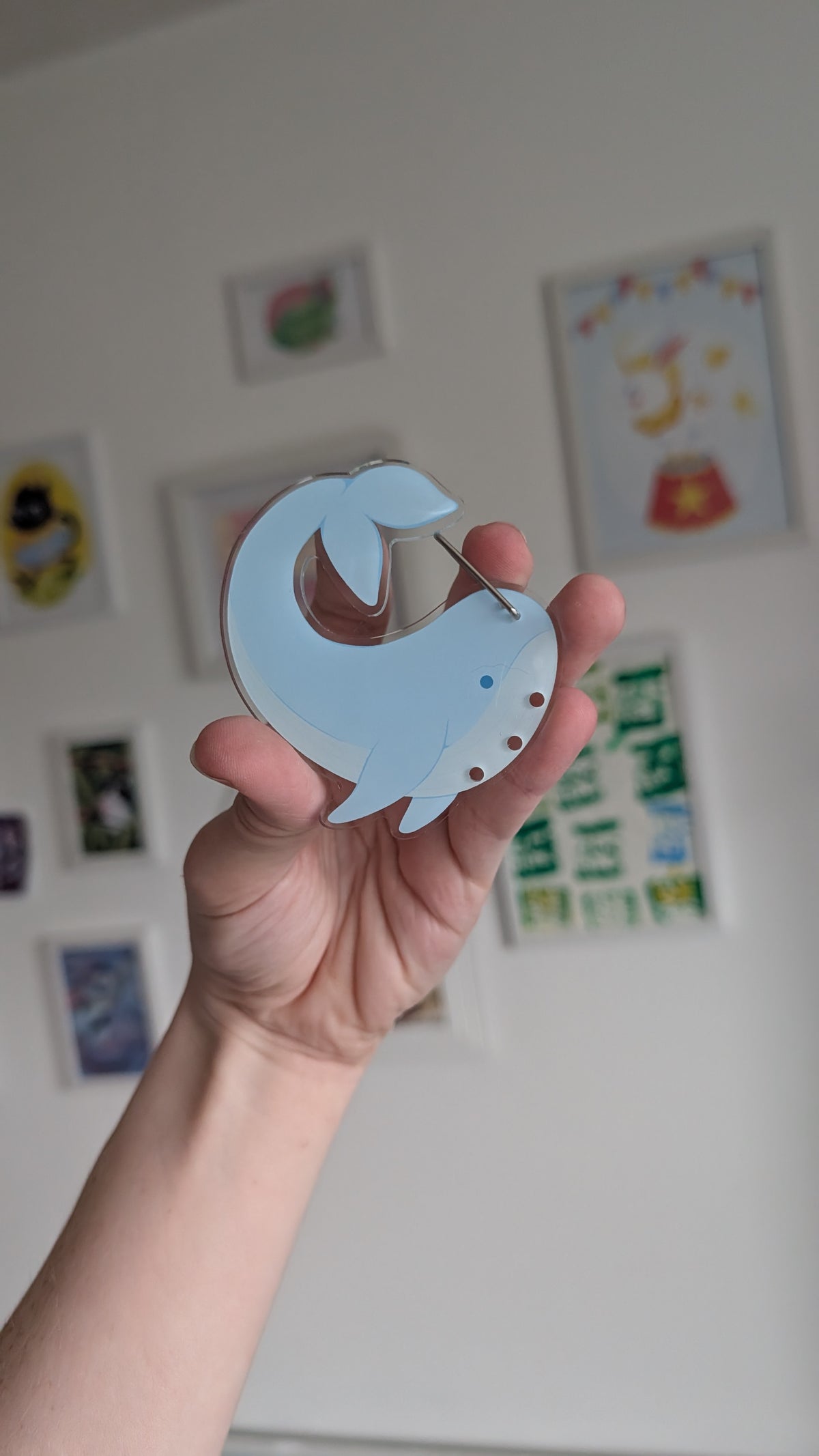 Whale Carabiner Charm Holder