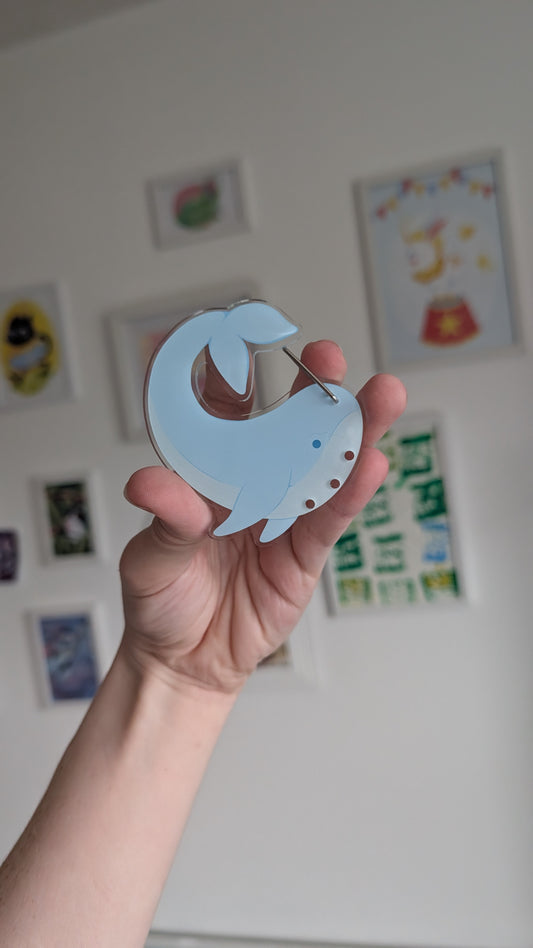 Whale Carabiner Charm Holder