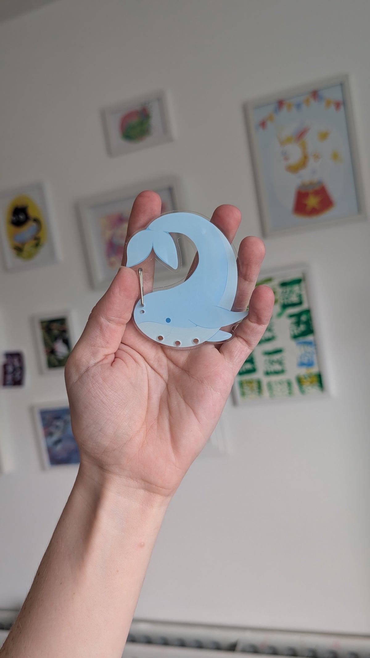 Whale Carabiner Charm Holder