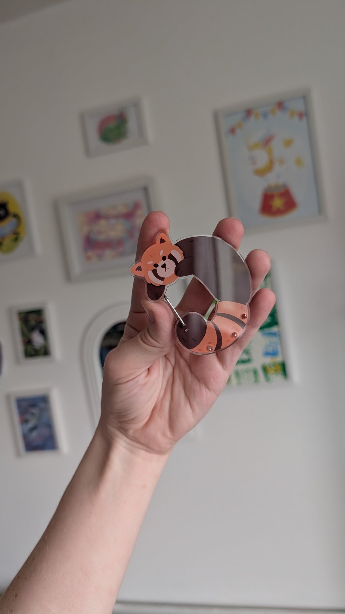 Red Panda Carabiner Charm Holder