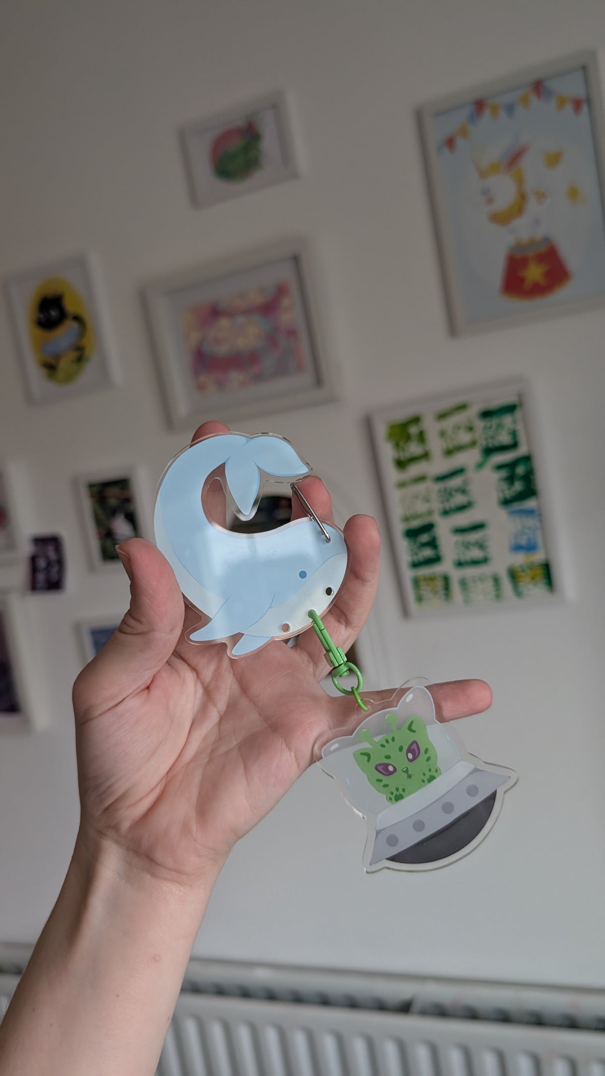 Whale Carabiner Charm Holder