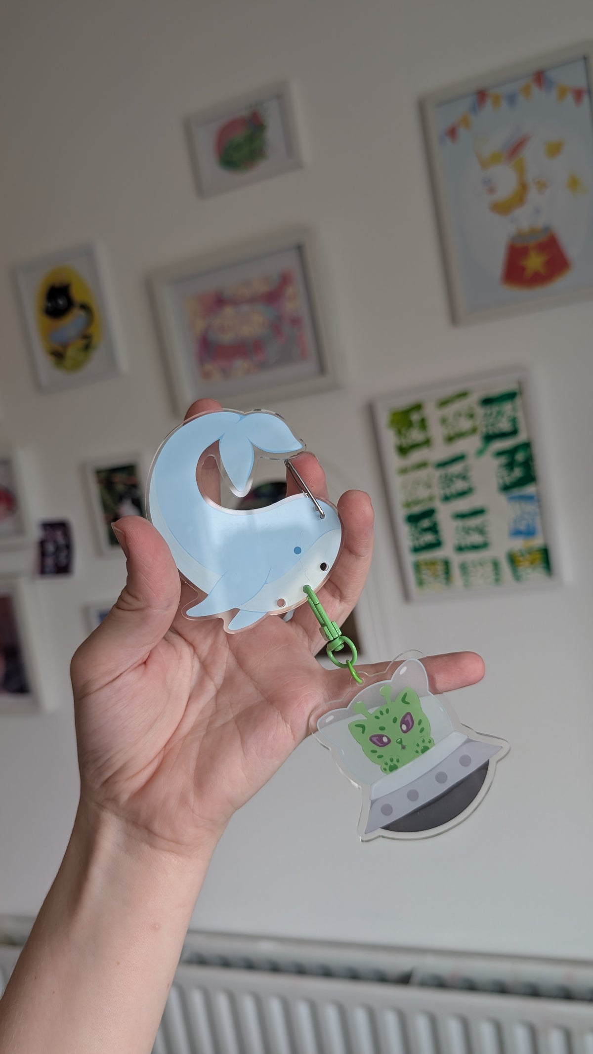 Whale Carabiner Charm Holder