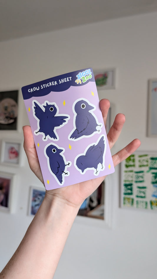 Crow Sticker Sheet