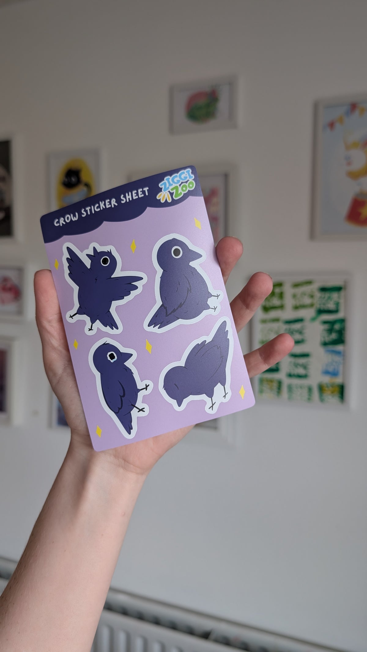 Crow Sticker Sheet