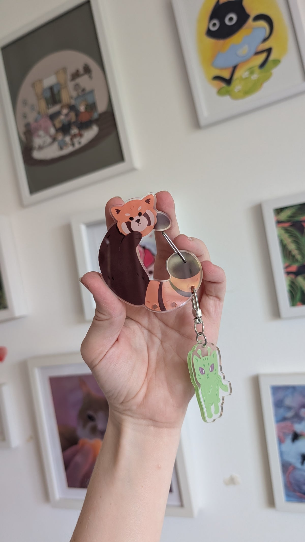 Red Panda Carabiner Charm Holder