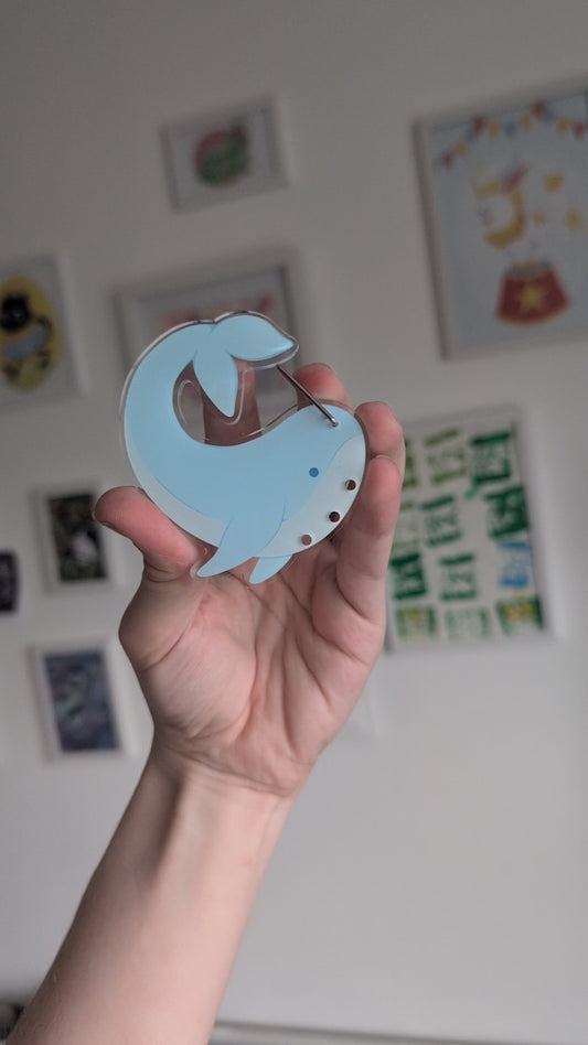 Whale Carabiner Charm Holder